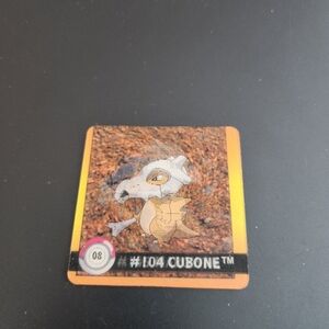 Cubone Marowak 3D Action Flipz #8 Pokemon Artbox 1999 Nintendo CCG Game Card